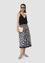 Tamara midnight-blue crepe top Green, Night, Off-white TARA JARMON UK