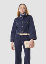 Vick blue dark denim jacket Indigo TARA JARMON UK