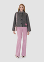 Vinci grey double sided wool jacket Gray grey TARA JARMON UK