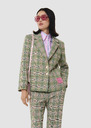 Valy green tartan jacket Lime tree TARA JARMON UK