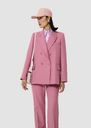 Valson pink tailored wool jacket Rosewood TARA JARMON UK