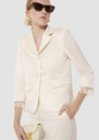 Valensole ecru satin linen jacket Off-white, Poppy TARA JARMON UK