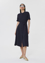 Ricochet midnight-blue fluid crepe dress Night TARA JARMON UK