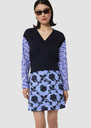 Primeblue midnight blue cotton and merino wool sweater Night TARA JARMON UK