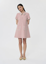 Rubina pink double canvas dress Blush TARA JARMON UK