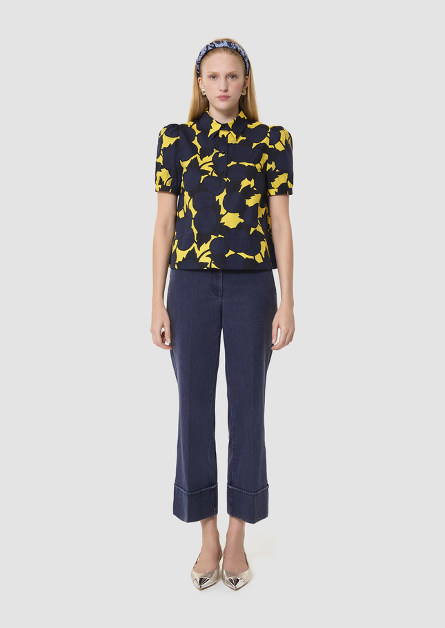 Titouan yellow cherries print top Mimosa TARA JARMON UK