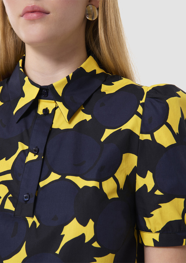 Titouan yellow cherries print top Mimosa TARA JARMON UK