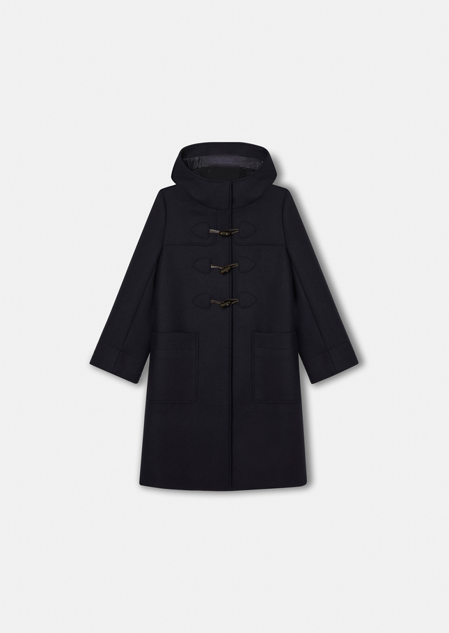 Midnight blue wool coat Manoela Night TARA JARMON UK