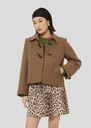 Beige caban coat Manoel Nut brown TARA JARMON UK