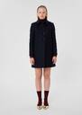 Madeline coat midnight blue woolen cloth Night TARA JARMON UK