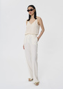 Poupee ecru tailored wool pants Off-white, Poppy TARA JARMON UK