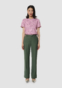 Poupee green tailored wool pants Rosewood, Thym TARA JARMON UK