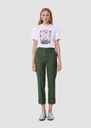 Philippa green tailored wool pants Rosewood, Thym TARA JARMON UK