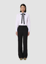 Poupette black tailored canvas pants Black TARA JARMON UK