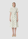 Ricochet green hearts print dress Pistache TARA JARMON UK