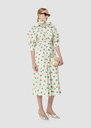 Rivoltine ecru hearts print poplin dress Pistache TARA JARMON UK