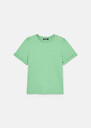 Tampa green double cotton t-shirt Pistache TARA JARMON UK