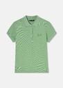 Tammy green cotton polo shirt Pistache, White TARA JARMON UK