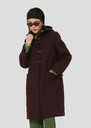 Burgundy wool coat Manoela Fig TARA JARMON UK