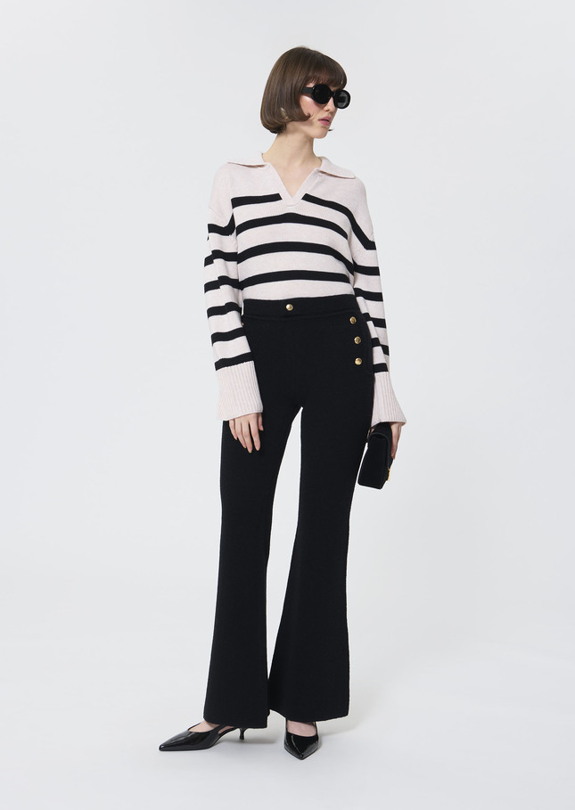 Palomino Pants black bouclé wool Black TARA JARMON UK