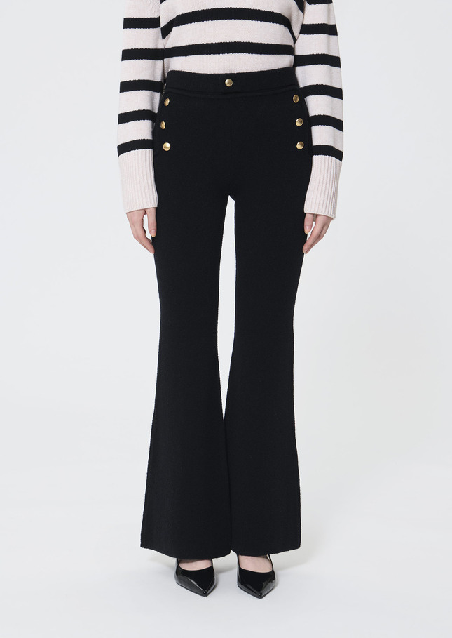 Palomino Pants black bouclé wool Black TARA JARMON UK