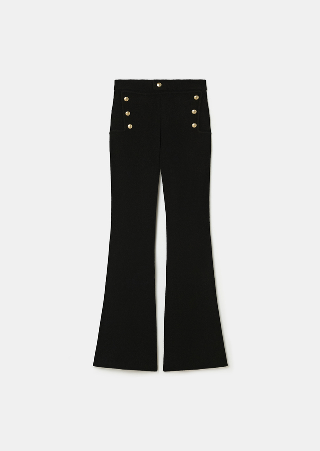 Palomino Pants black bouclé wool Black TARA JARMON UK
