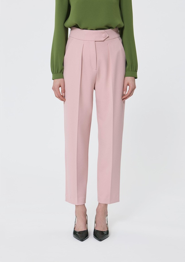 Paaso Pants pale pink crepe Blush TARA JARMON UK