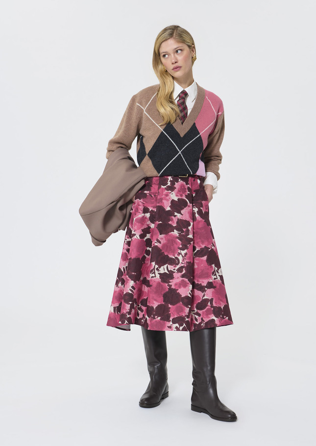 Primo Sweater taupe wool Taupe color TARA JARMON UK
