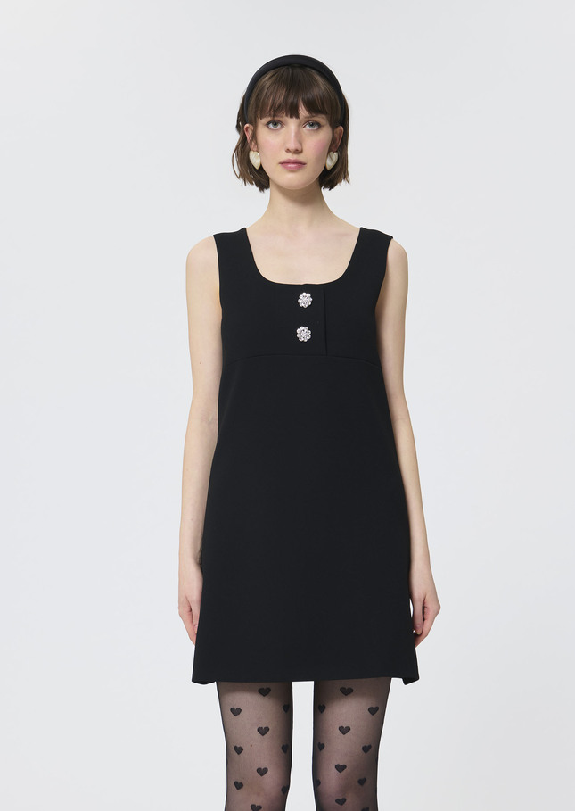 Riley Dress black crepe Black TARA JARMON UK