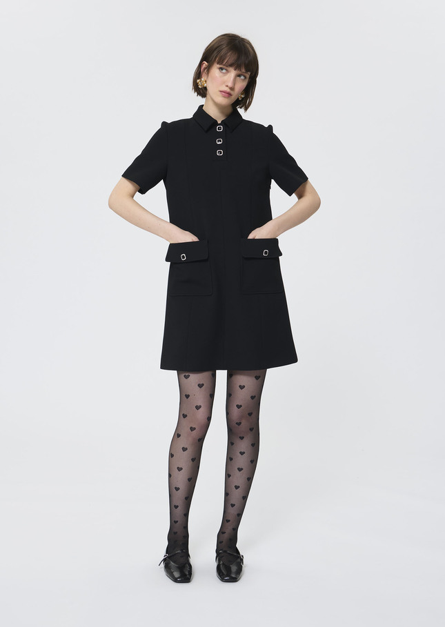 Roanne dress black crepe Black TARA JARMON UK