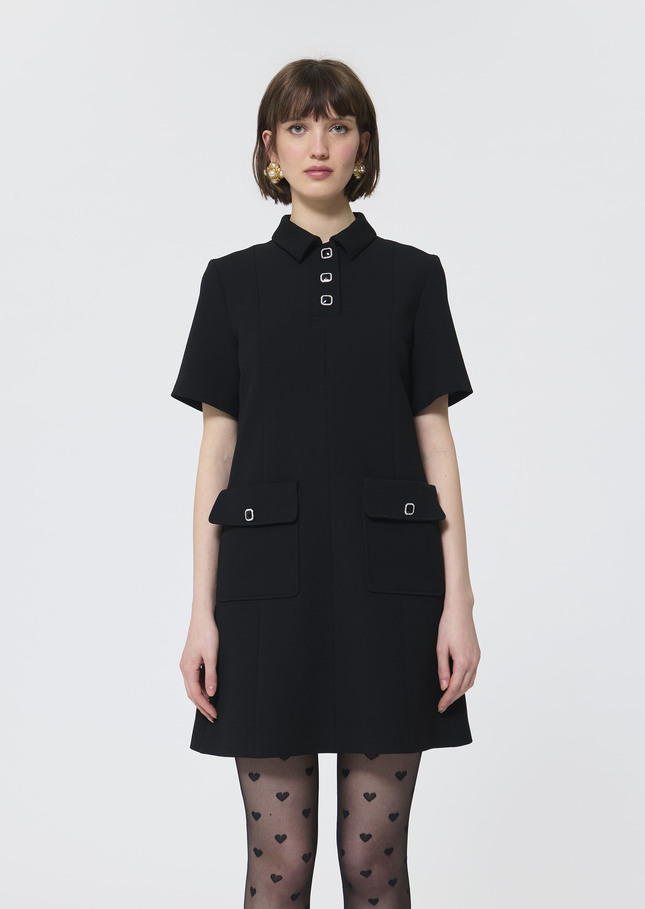 Roanne dress black crepe Black TARA JARMON UK