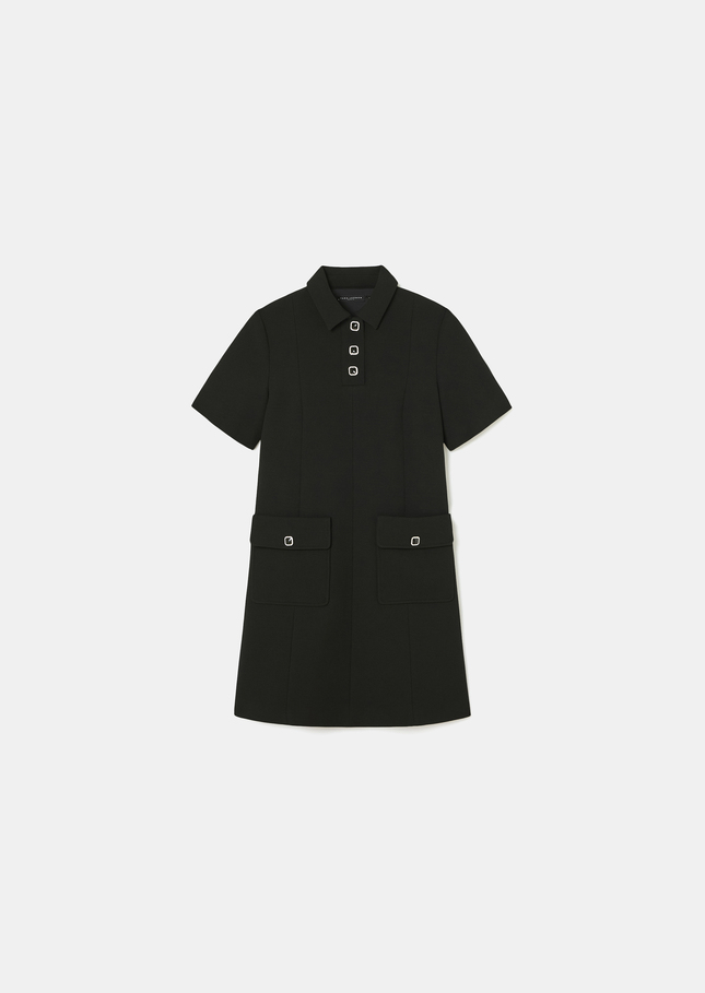 Roanne dress black crepe Black TARA JARMON UK