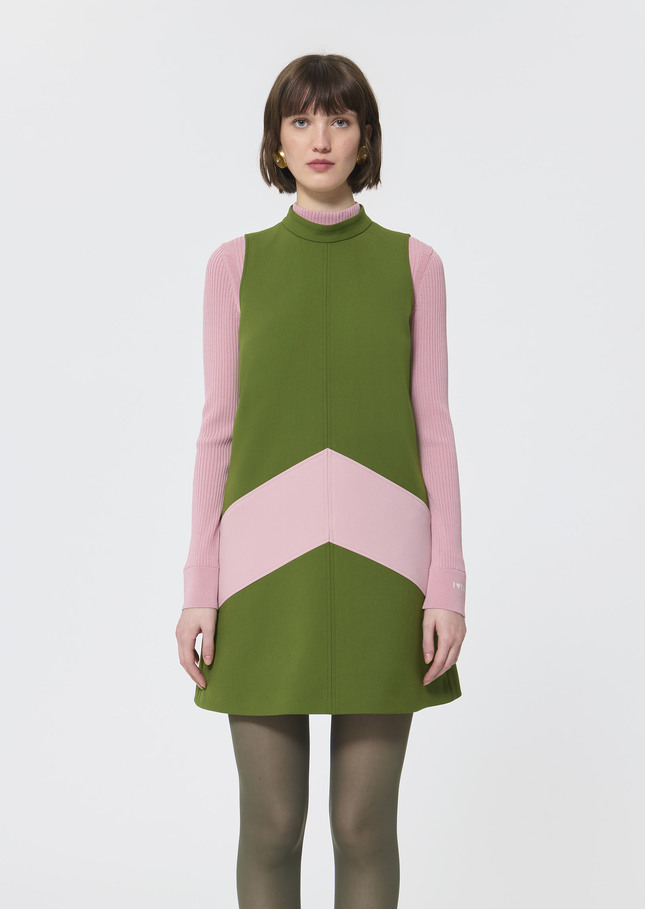 Respect Dress green double canvas Cactus TARA JARMON UK
