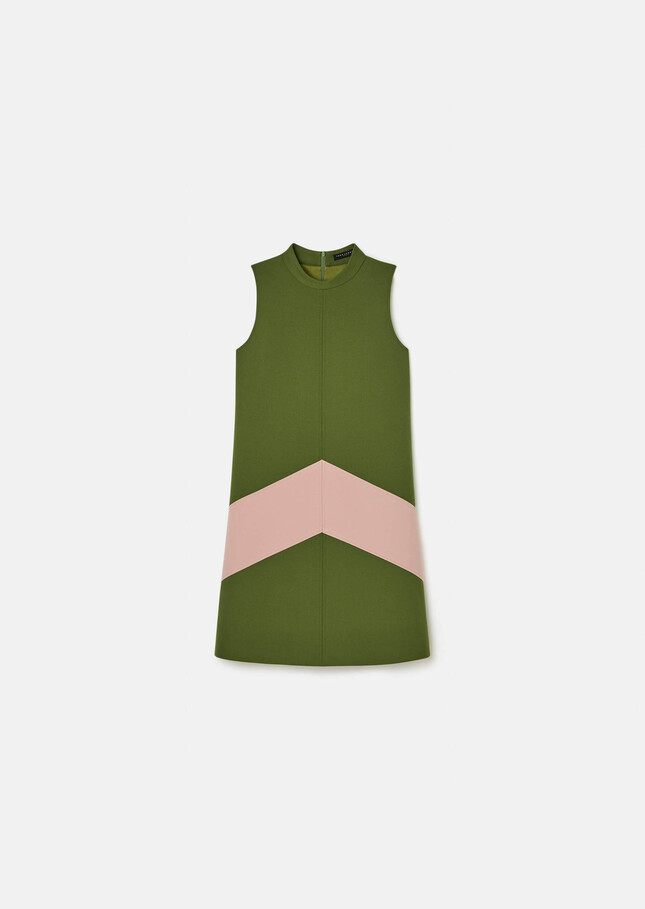 Respect Dress green double canvas Cactus TARA JARMON UK