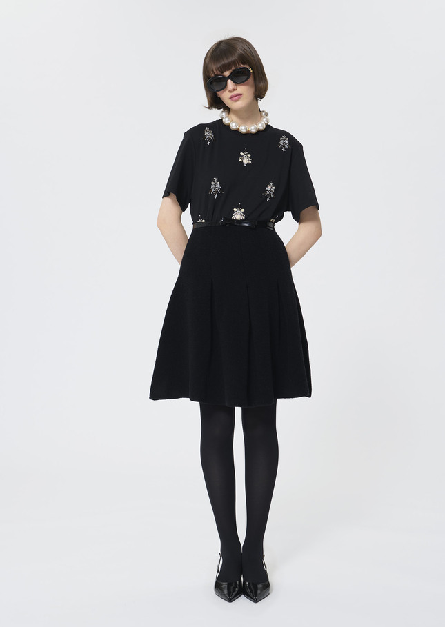 Tarabee T-Shirt black cotton Black TARA JARMON UK