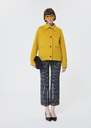 Ben Jacket lemon yellow double-sided wool Lemon yellow TARA JARMON UK