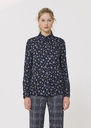 Charlotte shirt midnight blue floral print Night TARA JARMON UK