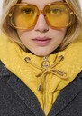 Removable Daria hood lemon yellow Lemon yellow TARA JARMON UK