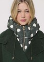 Removable Daria hood dark green Vert anglais TARA JARMON UK
