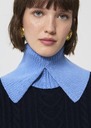 Eclipse Detachable Collar sky blue wool Horizon TARA JARMON UK