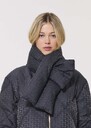 Ethan quilted scarf black Black TARA JARMON UK