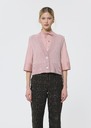 Gilles vest pale pink wool and alpaca Blush TARA JARMON UK