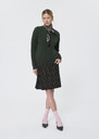 Gibus Vest green in compact merino wool Green TARA JARMON UK