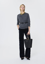 Ginno Vest heather grey merino wool Gray grey TARA JARMON UK