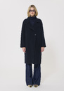 Mafalda Coat midnight blue double-faced wool Night TARA JARMON UK