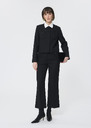 Patrick trousers black in compact canvas Black TARA JARMON UK