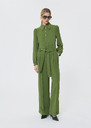 Pia Pants green crepe Cactus TARA JARMON UK