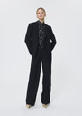 Parigi trousers midnight blue in cold wool Night TARA JARMON UK