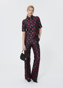 Pitt Pants black with heart print Black TARA JARMON UK