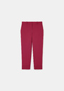 Philippa trousers red in cold wool Garnet TARA JARMON UK